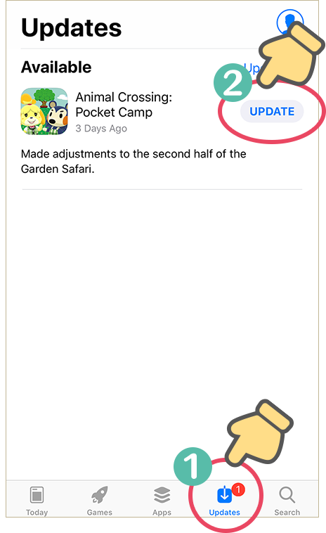 iOS]Unable to Update Animal Crossing: Pocket Camp – Animal Crossing: Pocket  Camp